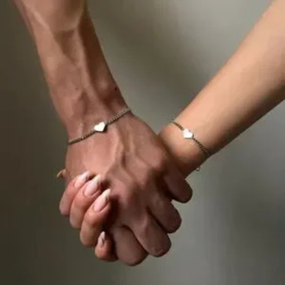Heart matching couple love Bracelet